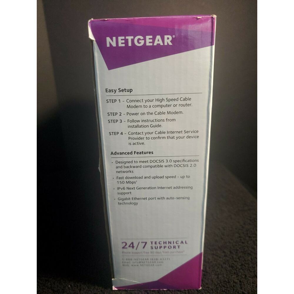 NETGEAR CMD31T-100NAS Cable Modem-New - Picture 2 of 5
